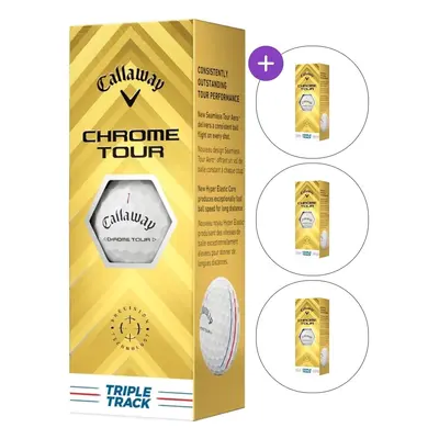 Callaway Chrome Tour SET White Triple Track Golfové míčky