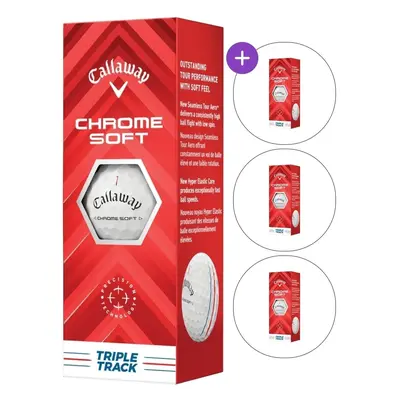 Callaway Chrome Soft SET White Triple Track Golfové míčky