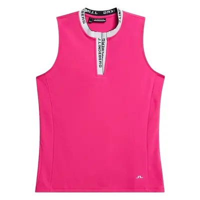 J.Lindeberg Leya Sleeveless Fuchsia Purple Polo košile