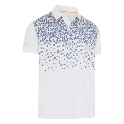 Callaway Abstract Chev Mens Bright White Polo košile