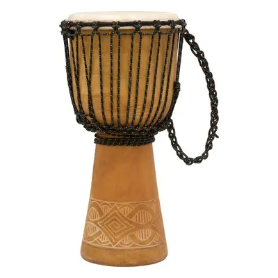 Terre Beginner Carved cm Natural/Carved 9" Djembe