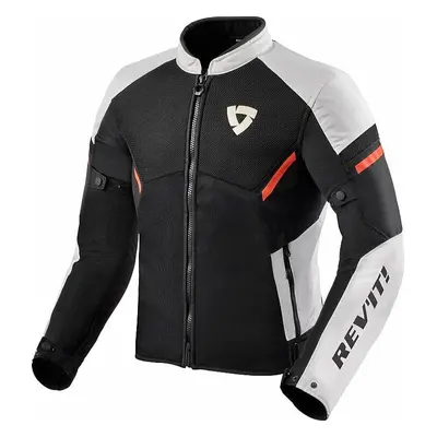 Rev'it! Jacket GT-R Air White/Neon Red Textilní bunda