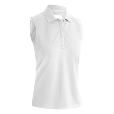 Callaway Sleeveless Knit Womens Bright White Polo košile