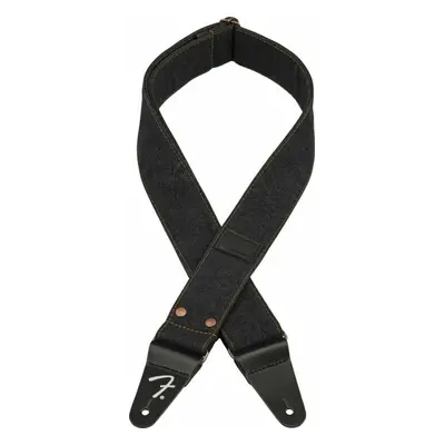 Fender Wrangler Denim Strap Kytarový pás Black