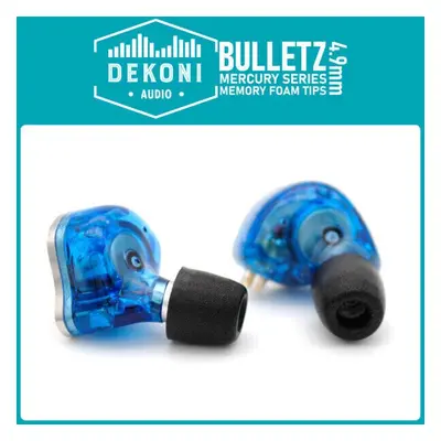 Dekoni Audio ETZ-MERCURY-MED-11mm Black Štuple na sluchátka