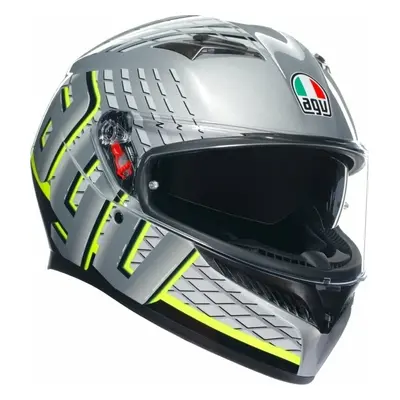 AGV K3 Fortify Grey/Black/Yellow Fluo Přilba