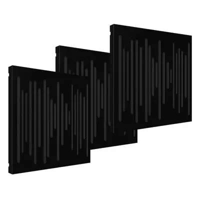 Vicoustic VicPattern Ultra Wavewood Black Mat Difuzér