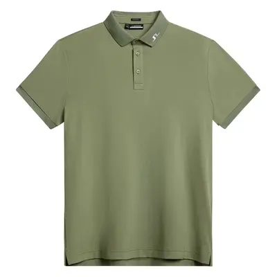 J.Lindeberg KV Regular Fit Print Oil Green Polo košile