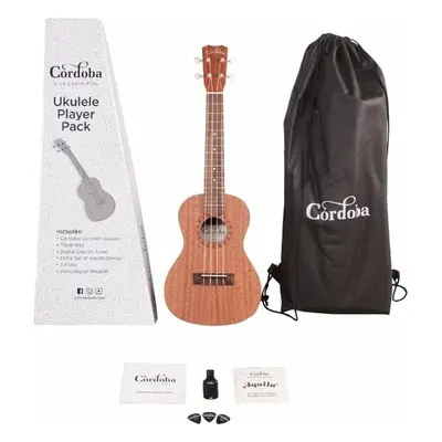 Cordoba Ukulele Player Pack Concert Natural Koncertní ukulele