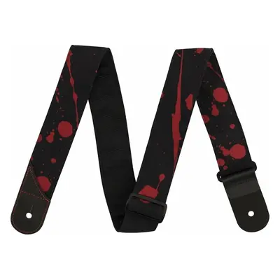 Jackson Splatter Strap Kytarový pás Black/Red