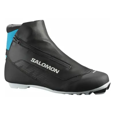 Salomon RC8 Prolink Black/Process Blue 8,5 Běžecké lyžařské boty