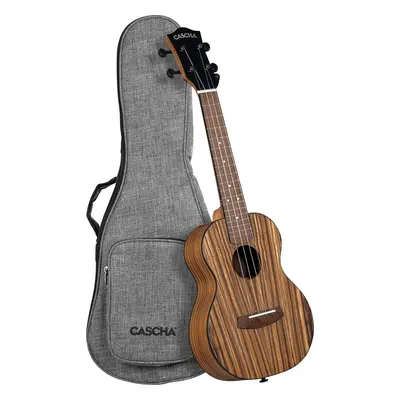 Cascha Ukulele Zebra Wood Natural Koncertní ukulele