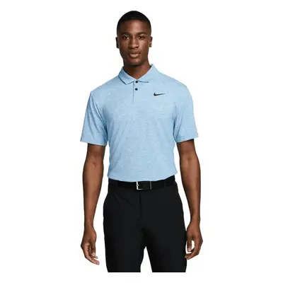 Nike Dri-Fit Tour Heather Mens Light Photo Blue/Black Polo košile