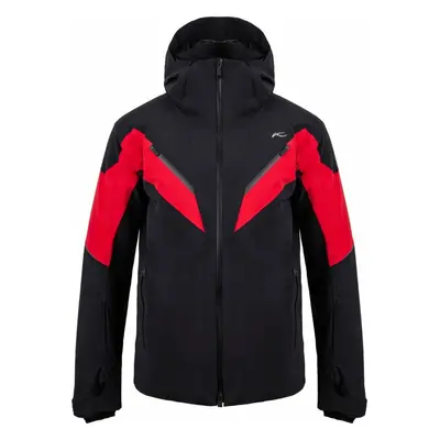 Kjus Mens Force Jacket Black/Carmine Lyžařská bunda