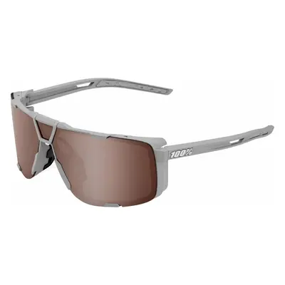 100% Eastcraft Soft Tact Stone Grey/HiPER Crimson Silver Mirror Lens Cyklistické brýle