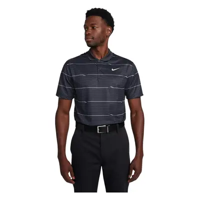 Nike Dri-Fit Victory Ripple Mens Black/Dark Smoke Grey/White Polo košile