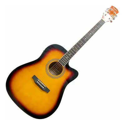 Pasadena SG028CE Vintage Sunburst Elektroakustická kytara Dreadnought