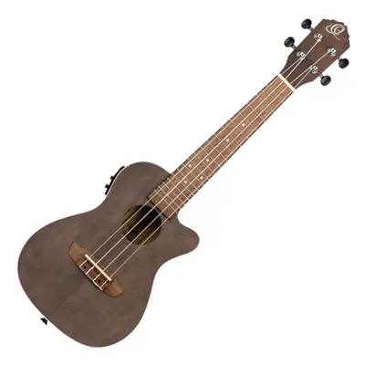 Ortega RUCOAL-CE Coal Black Koncertní ukulele