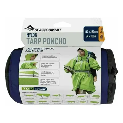 Sea To Summit Nylon Tarp Poncho 70D Blue Outdorová bunda