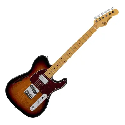 G&L Bluesboy 3-Tone Sunburst Semiakustická kytara