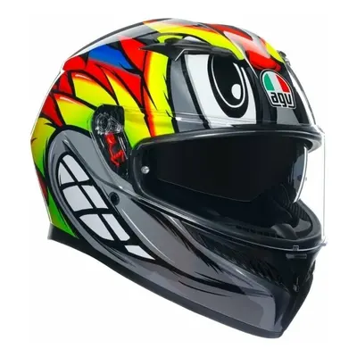 AGV K3 Birdy 2.0 Grey/Yellow/Red Přilba