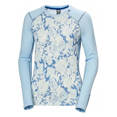 Helly Hansen Women’s LIFA Merino Midweight Graphic Long-Sleeve Crew Baby Trooper Floral Cross Te