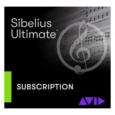 AVID Sibelius Ultimate Annual New Subscription (Digitální produkt)