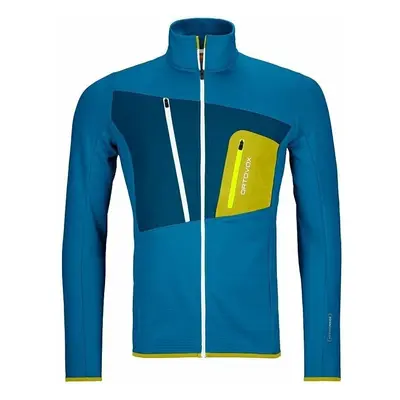 Ortovox Fleece Grid Jacket Heritage Blue Outdoorová mikina