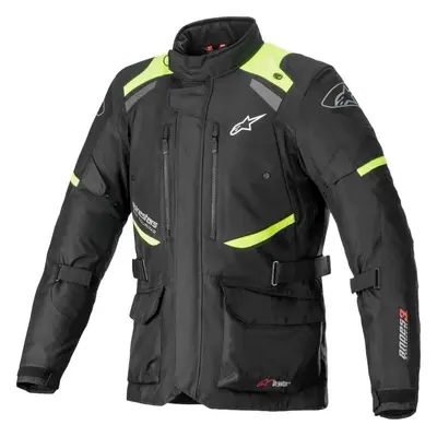 Alpinestars Andes V3 Drystar Jacket Black/Yellow Fluo 3XL Textilní bunda