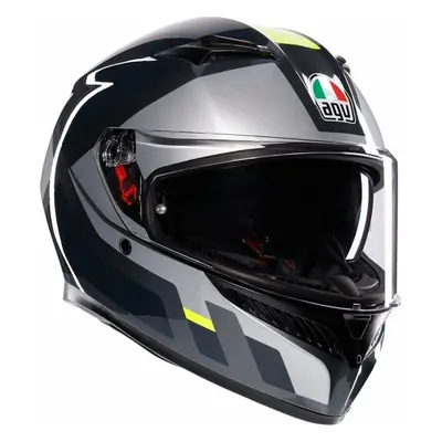 AGV K3 Shade Grey/Yellow Fluo Přilba