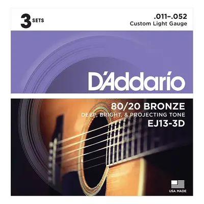 D'Addario EJ13-3D Struny pro akustickou kytaru