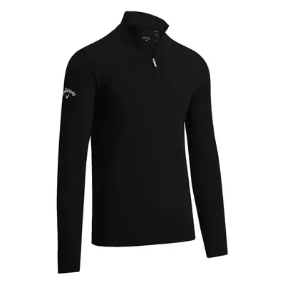 Callaway 1/4 Zipped Merino Black Onyx Svetr