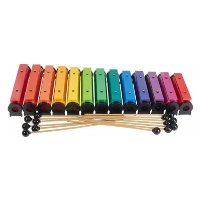 Boomwhackers Chroma-Notes Resonator Bells Complete Set Xylofon