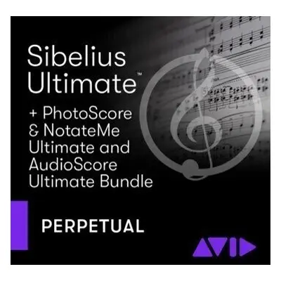 AVID Sibelius Ultimate Perpetual New License & Perpetual + Ascore + Pscore + NotateMe (Digitální