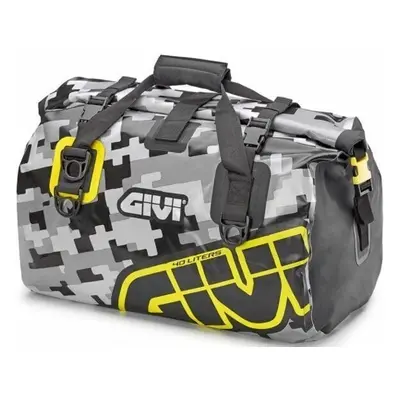 Givi EA115CM Waterproof Cylinder Seat Bag 40L Camo/Grey/Yellow Taška