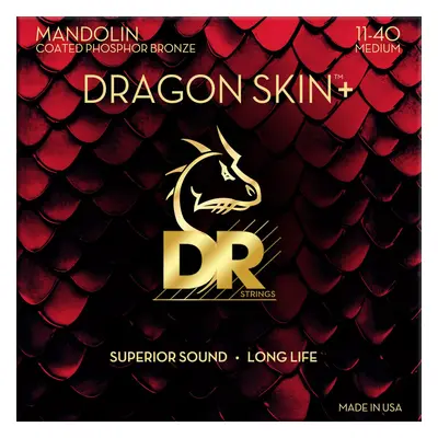 DR Strings Dragon Skin+ Coated Medium Struny pro mandolínu