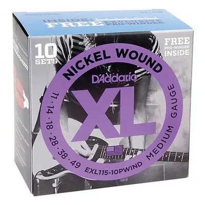 D'Addario EXL115-10P Struny pro elektrickou kytaru