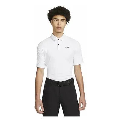 Nike Dri-Fit Tour Mens Solid Golf White/Black Polo košile