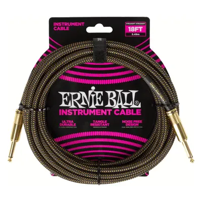 Ernie Ball Braided Instrument Cable Straight/Straight 5,5 m Rovný - Rovný Nástrojový kabel