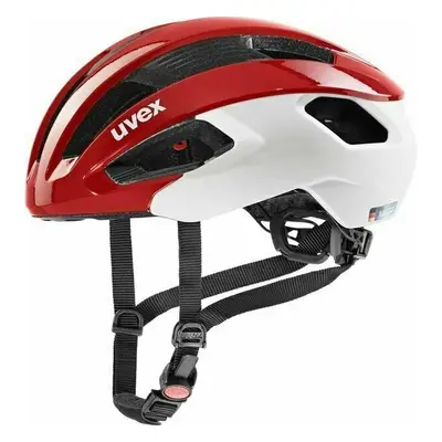 UVEX Rise CC Red/White Cyklistická helma