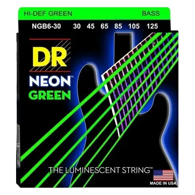 DR Strings Neon Hi-Def NGB6-30 Struny pro 6-strunnou baskytaru