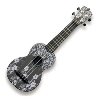 Pasadena WU-21F7-BK Floral Black Sopránové ukulele