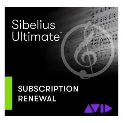 AVID Sibelius Ultimate 1Y Subscription (Renewal) (Digitální produkt)