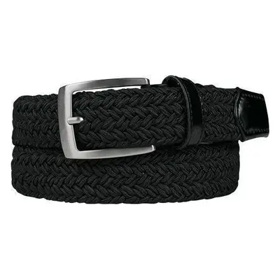 Alberto Basic Braided Mens Black cm Pásek