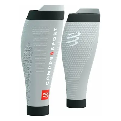 Compressport R2 3.0 Grey Melange/Black Běžecké návleky na lýtka