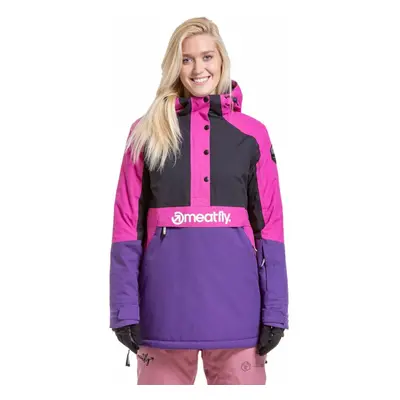 Meatfly Aiko Womens SNB and Ski Jacket Petunia/Black Lyžařská bunda