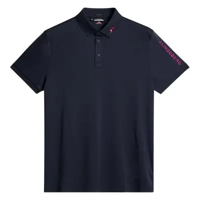 J.Lindeberg Tour Tech Regular Fit Navy Melange Polo košile