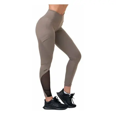 Nebbia Fit Smart High-Waist Mocha Fitness kalhoty