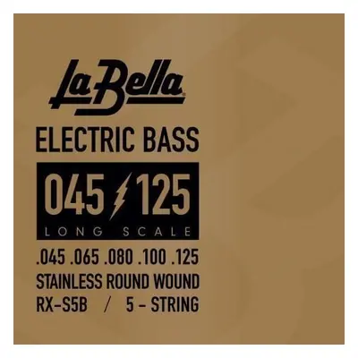 La Bella RX-S5B Bass RX Stainless Steel 45-65-80-100-125 Struny pro 5-strunnou baskytaru