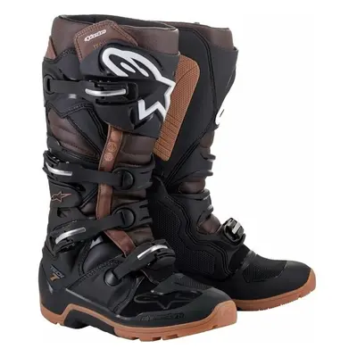 Alpinestars Tech Enduro Boots Black/Dark Brown Boty